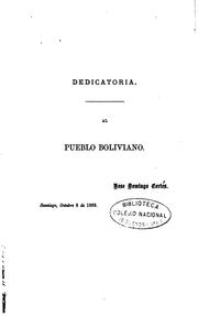 Cover of: Parnasso boliviano by José Domingo Cortés