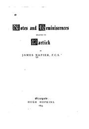 Cover of: Notes and Reminiscences Relating to Partick