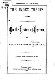 Cover of: On the Vision of Heaven