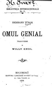 Cover of: Omul genial by Hermann Türck