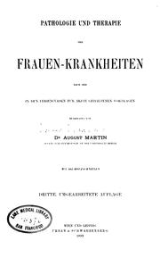 Cover of: Pathologie und Therapie der Hautkrankheiten in vorlesungen by Moriz Kaposi