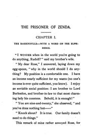 Cover of: The Prisoner of Zenda: Being the History of Three Months in the Life of an ... by Anthony Hope