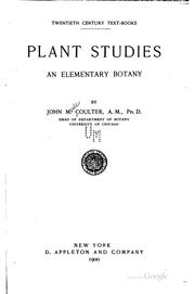 Cover of: Plant Studies: An Elementary Botany