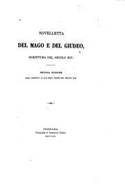 Cover of: Novelletta del mago e del Giudeo, scrittura del secolo XIV.