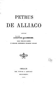 Cover of: Petrus de Alliaco