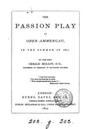 Cover of: The Passion play at Ober-Ammergau, in the summer of 1871
