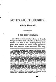 Cover of: Notes about Gourock, Chiefly Historical