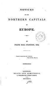 Cover of: Notices on the northern capitals of Europe