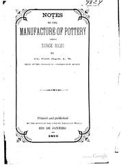 Cover of: Notes on the Manufacture of Pottery Among Savage Races