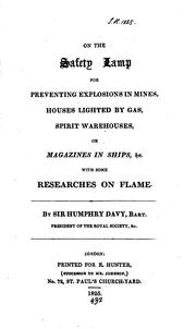 Cover of: On the Safety Lamp for Coal Miners