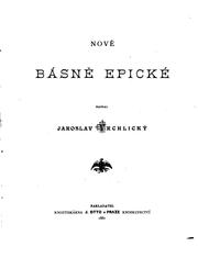 Cover of: Nové básně epické