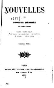 Cover of: Nouvelles de Prosper Mérimée