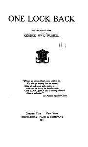 Cover of: One Look Back by George William Erskine Russell