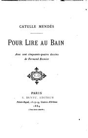Cover of: Pour lire au bain