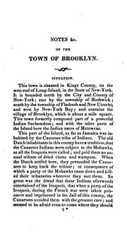 Cover of: Notes Geographical and Historical, Relating to the Town of Brooklyn, in Kings County on Long-Island