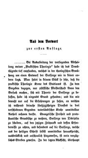 Cover of: Praktische Theologie. 2e, durchgesehene Aufl by Carl Immanuel Nitzsch