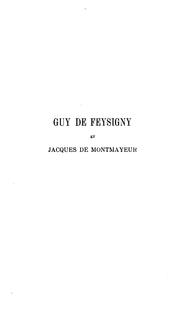 Cover of: Orgueil féodal: Guy de Feysigny et Jacques de Montmayeur by François Mugnier