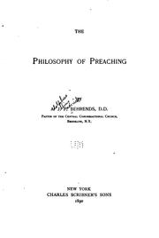 Cover of: The Philosophy of Preaching