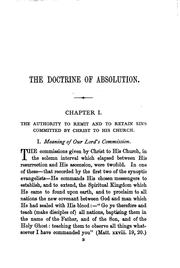Cover of: Of the power of the keys; or, The authority to ... remit and to retain sins ... committed by ... by Humphrey Lloyd
