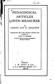 Cover of: Pedagogical Articles by Лев Толстой