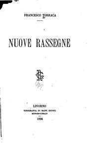Cover of: Nuove rassegne