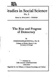 Cover of: The Rise and Progress of Democracy