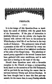 Cover of: Questions for the First Half of the Christian Year: Questions for the Last ... by William Reed Huntington