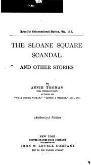 Cover of: The Sloane Square Scandal and Other Stories