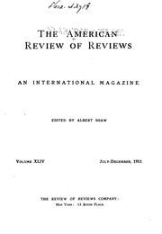 Cover of: Review of Reviews and World's Work: An International Magazine