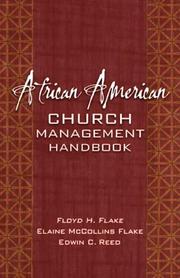 Cover of: African American church management handbook