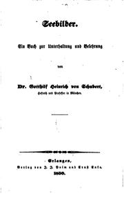 Cover of: Seebilder: Ein Buch zur Unterhaltung und Belehrung