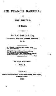 Cover of: Sir Francis Darrell; or, The vortex