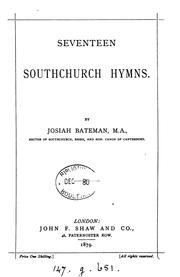 Cover of: Seventeen Southchurch hymns