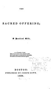 Cover of: The Sacred Offering: A Poetical Gift ... | Mary Anne Roscoe Jevons