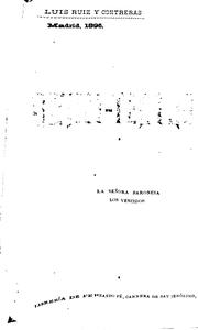 Cover of: Semi-teatro: Los vencidos. La señora baronesa