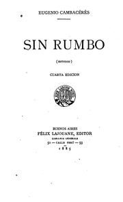 Cover of: Sin rumbo(estudio).