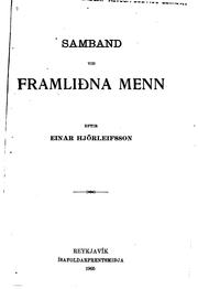 Cover of: Samband við framliðna menn by Einar Gísli Hjörleifsson Kvaran