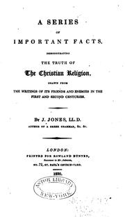 Cover of: Series of Important Facts Demonstrating the Truth of the Christian Religion