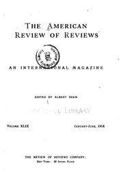 Cover of: Review of Reviews and World's Work
