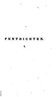 Puntdichten by Pieter Gerardus Witsen Geysbeek