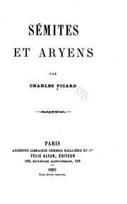 Cover of: Sémites et Aryens by Charles Picard