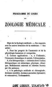 Cover of: Programme du cours d'histoire naturelle médicale professé à la Faculté de médecine de Paris by Henri Baillon