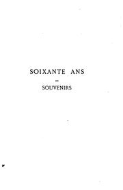 Cover of: Soixante ans de souvenirs / Ernest Legouvé