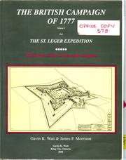 Cover of: The British campaign of 1777: the St. Leger expedition