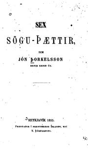 Cover of: Sex sögu-þaettir