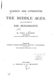 Cover of: Science and Literature in the Middle Ages and at the Period of the ...