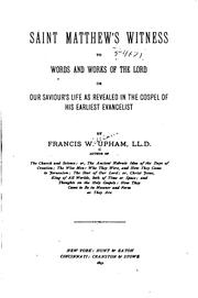 Cover of: Saint Matthew's Witness to Words and Works of the Lord