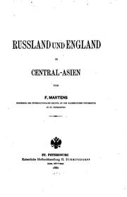 Cover of: Russland und England in Central-asien