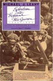 Cover of: Explorations into highland New Guinea, 1930-1935