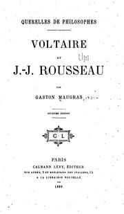 Cover of: Querelles de philosophes: Voltaire et J.-J. Rousseau